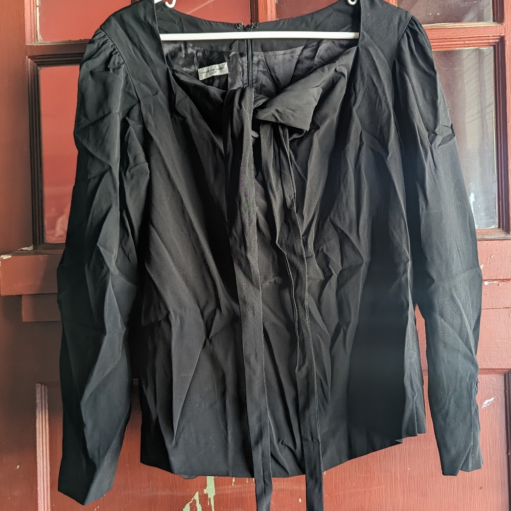 Dries Van Noten tie front viscose blouse